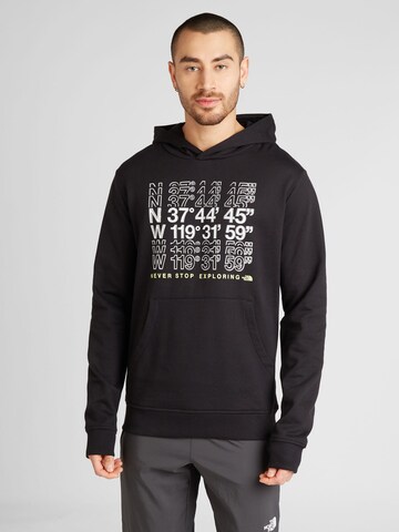 THE NORTH FACE Sweatshirt in Black: front