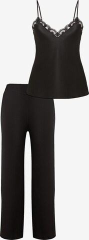 Simone Perele Pajama 'Love Me' in Black: front