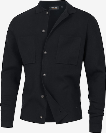 INDICODE JEANS Knit cardigan in Black: front
