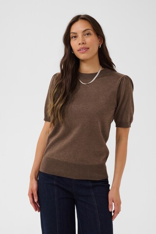 SAINT TROPEZ Sweter 'SZMila' w kolorze brązowy