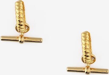 Orelia Earrings in Gold: front