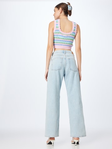 Monki Wide leg Jeans in Blauw