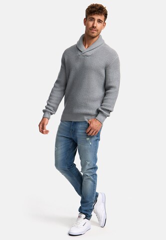 Pull-over ' Brockly ' INDICODE JEANS en gris