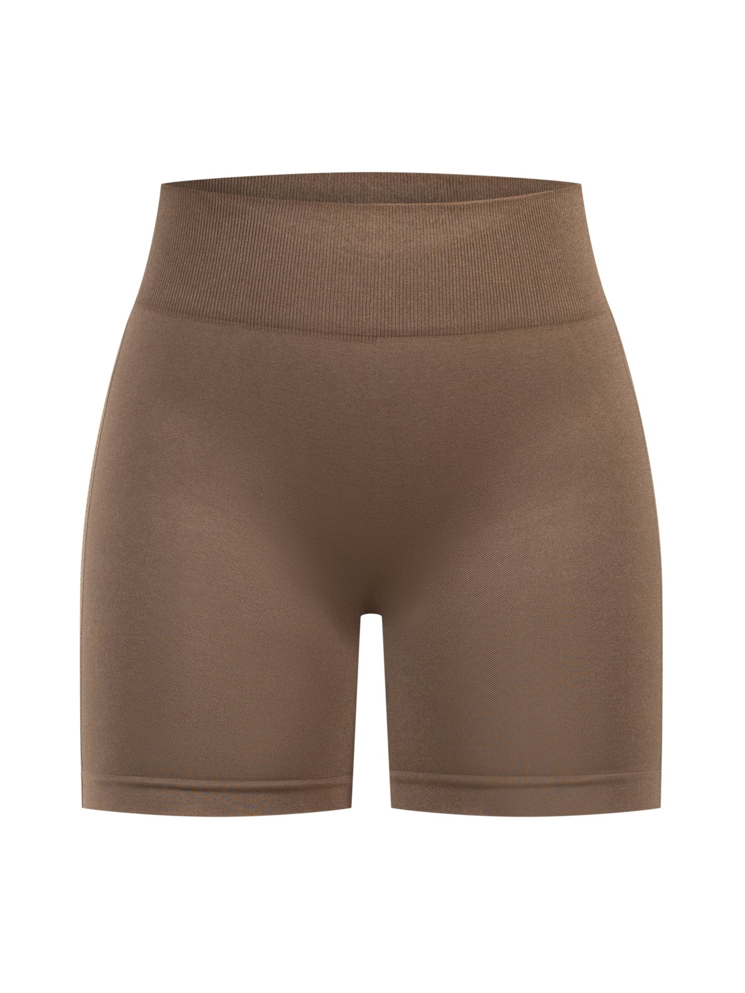 Smilodox Shorts ' Scrunch Nomeli ' in Braun: Vorderseite
