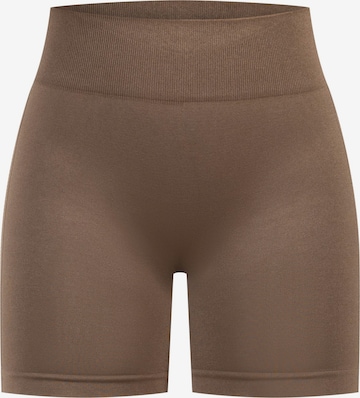 Smilodox Shorts ' Scrunch Nomeli ' in Braun: Vorderseite