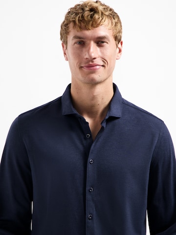 No Excess Slim fit Button Up Shirt in Blue