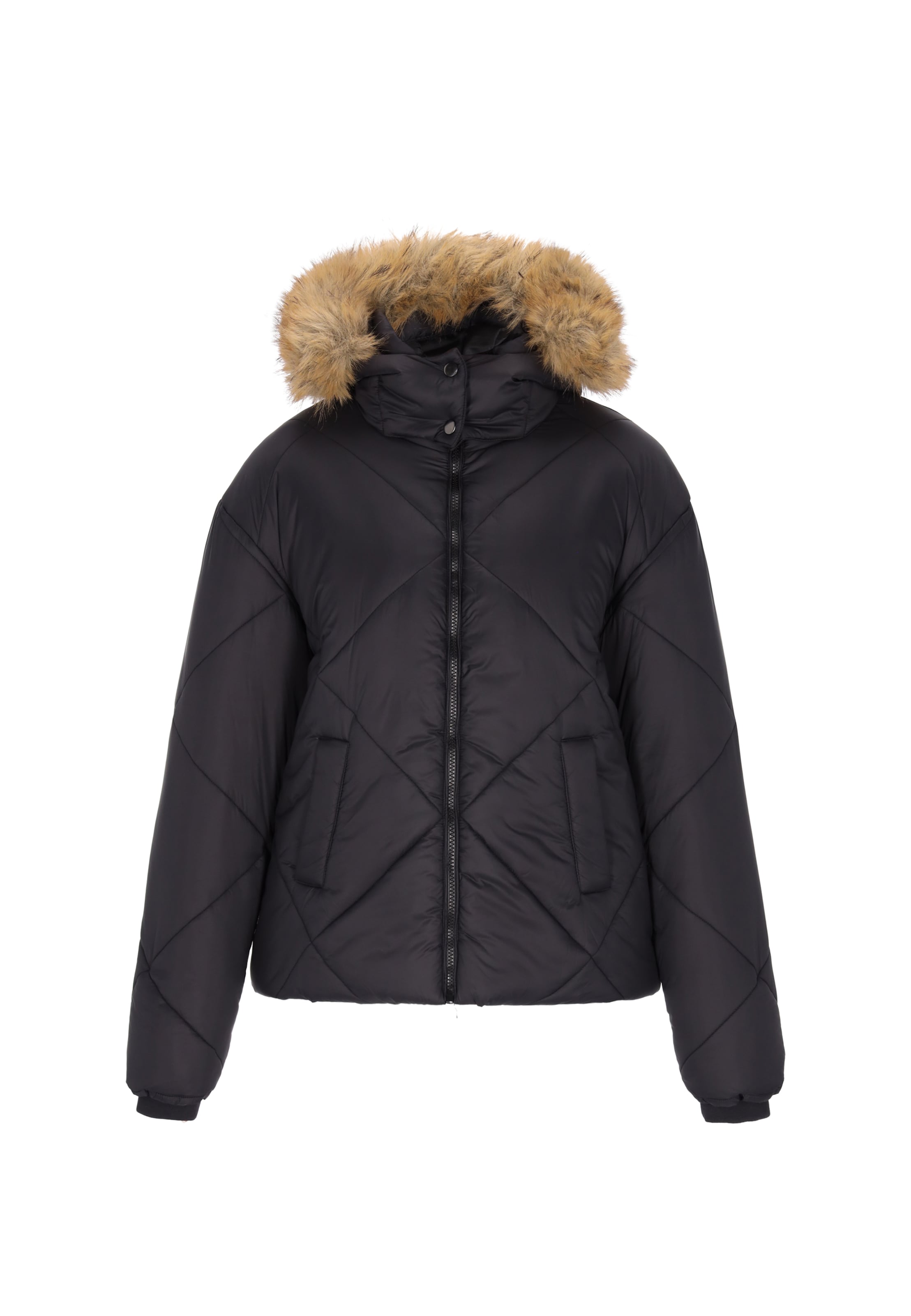 Usha - Casaco de inverno em preto: frente