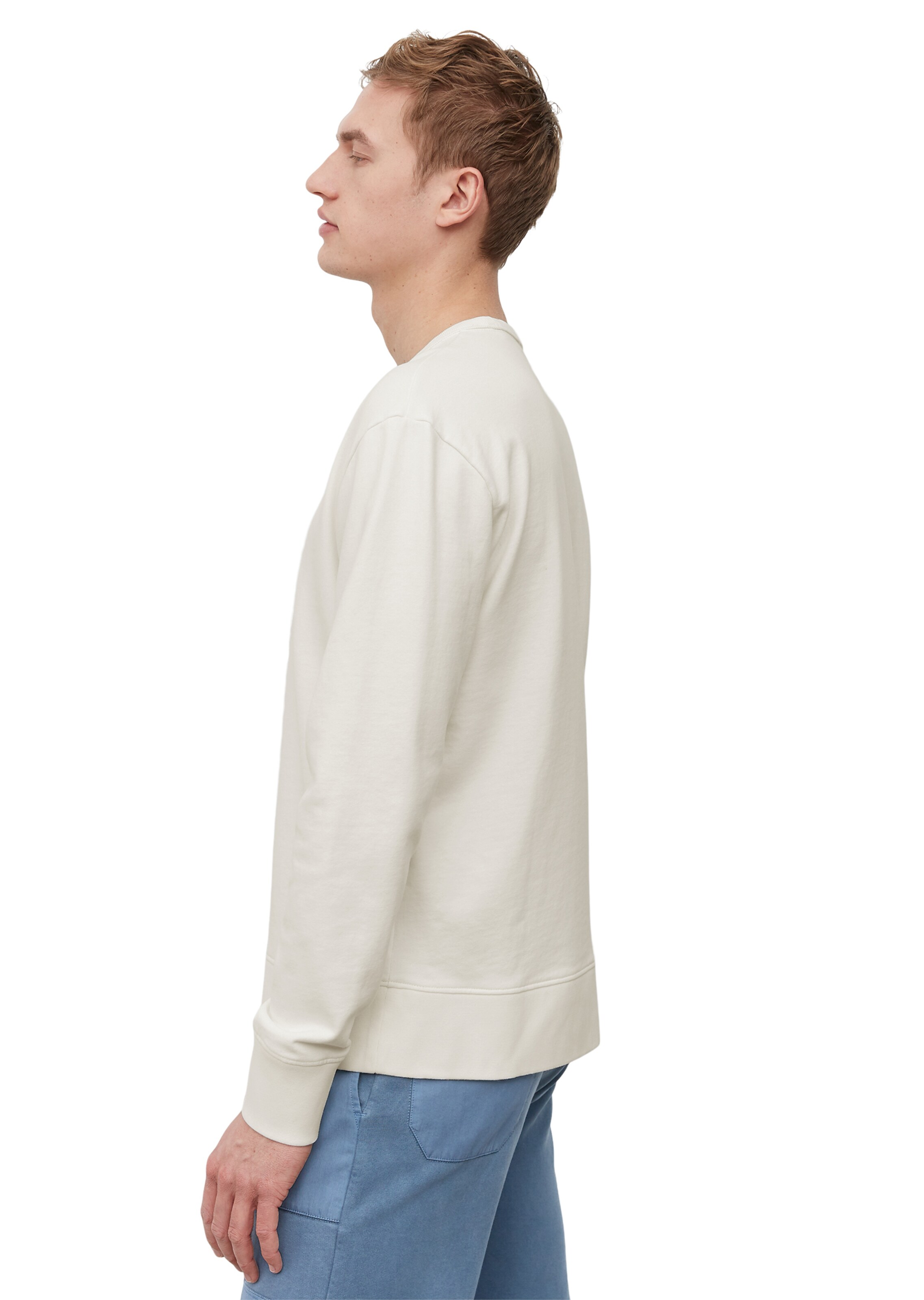 Männer Große Größen Marc O'Polo Sweatshirt in Weiß - PV86243 Männer Große Größen Marc O'Polo Sweatshirt in Weiß - PV86243