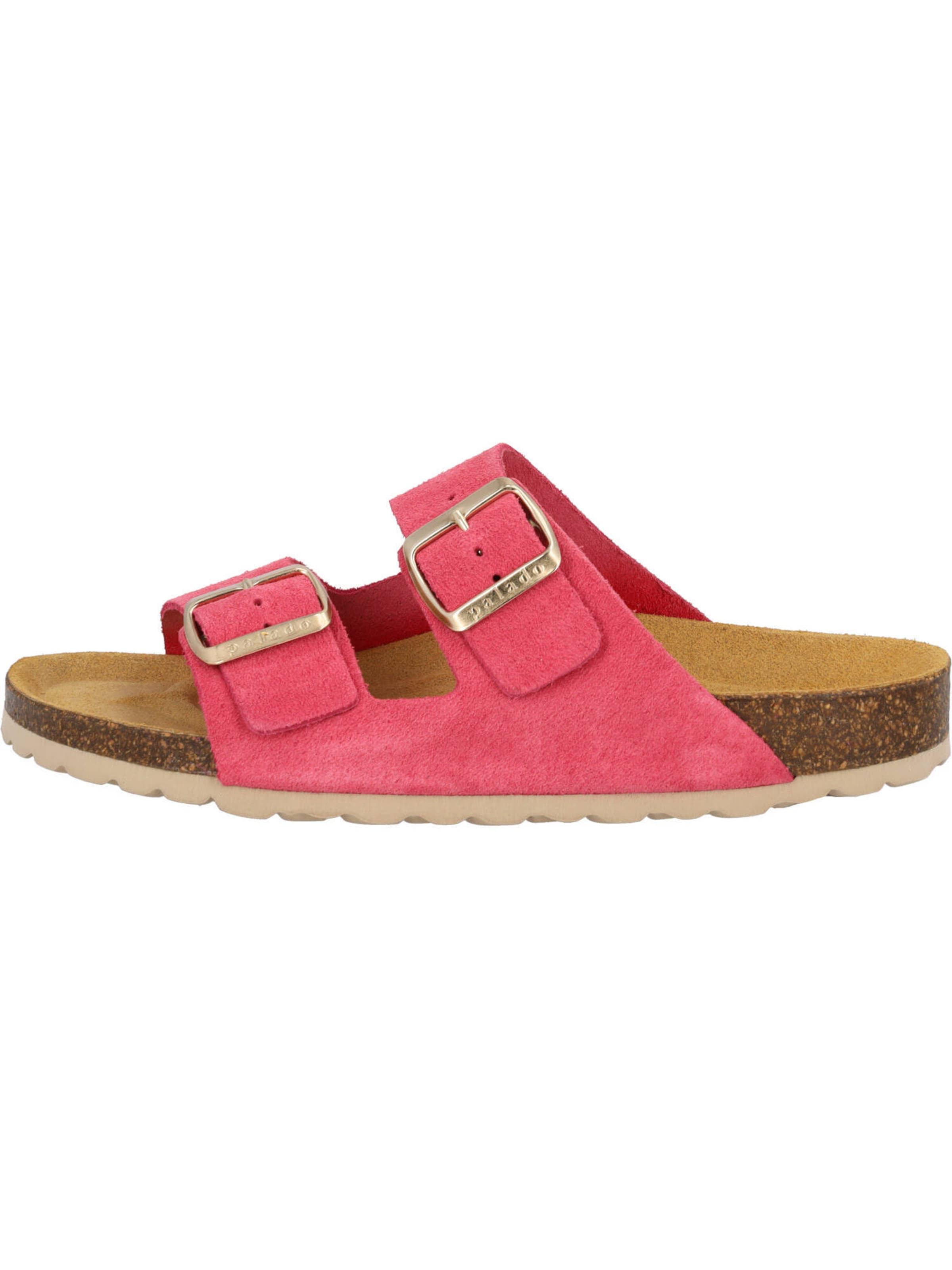 Palado Pantolette 'Korfu' in Pink: Vorderseite