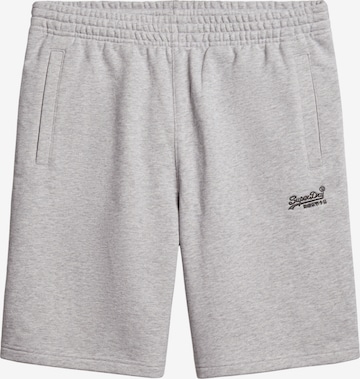 Superdry Штаны 'Essential' в Серый: спереди