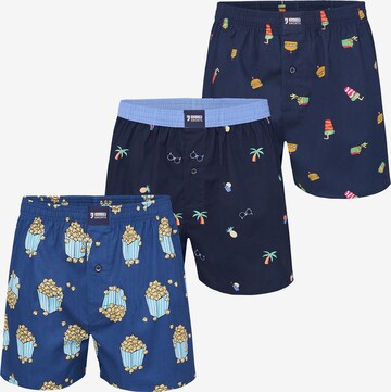 Happy Shorts Boxer shorts ' Print Sets ' in Blue: front