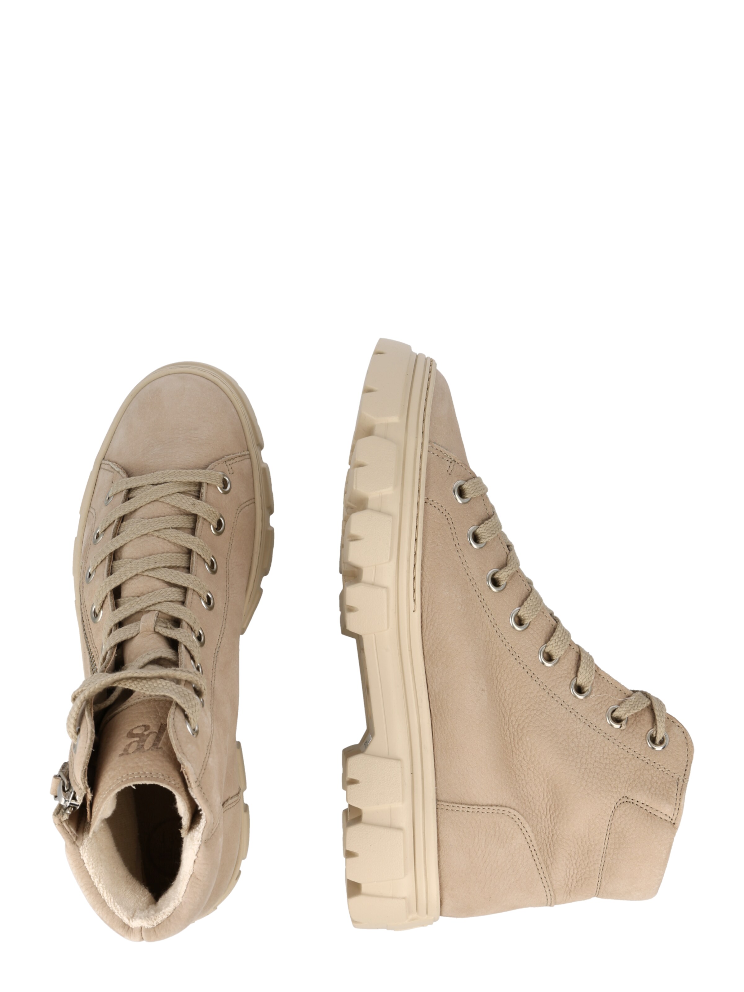 Paul Green Gležnarji z vezalkami | bež barva