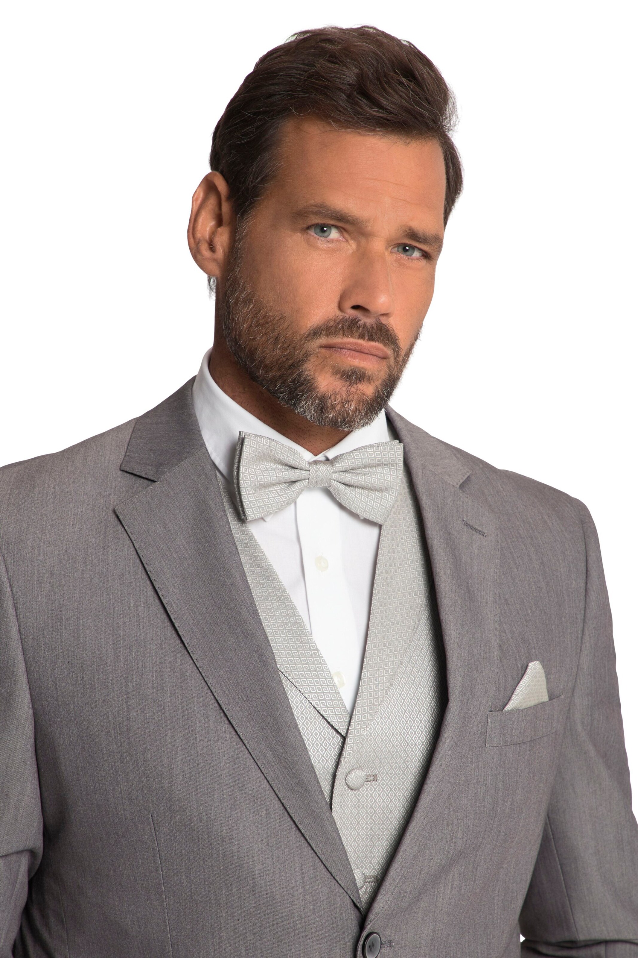 JP1880 Fliege in Grau: Vorderseite