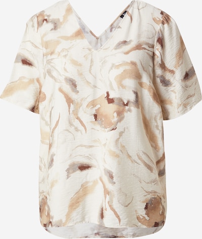 Vero Moda Curve Μπλούζα 'VMCCille' σε XXXL σε εκρού / ανοικτό μπεζ / καφέ / λευκό, Άποψη προϊόντος