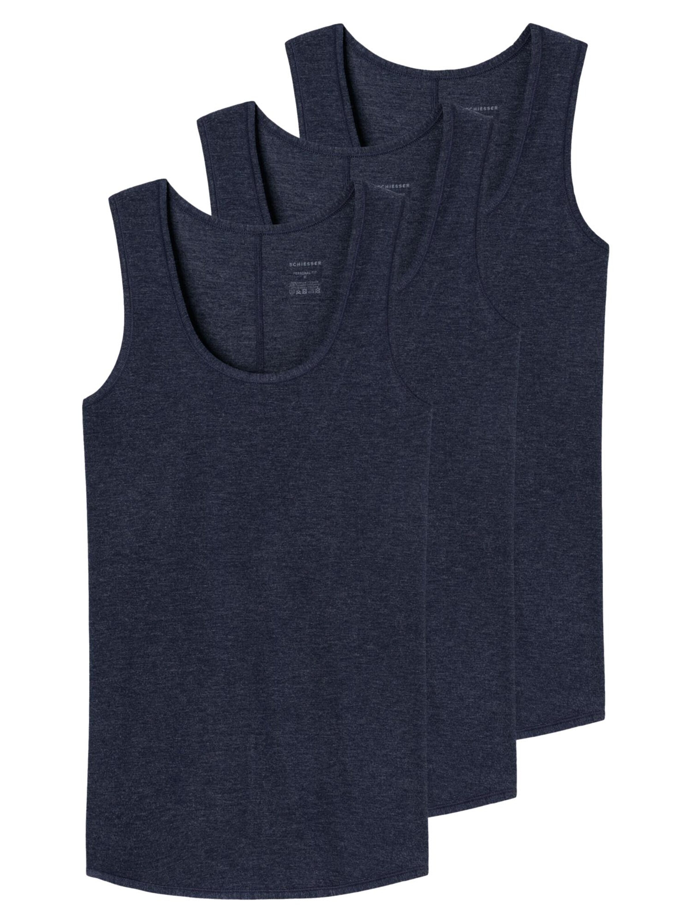 SCHIESSER Undershirt 'Personal Fit' in Blue: front