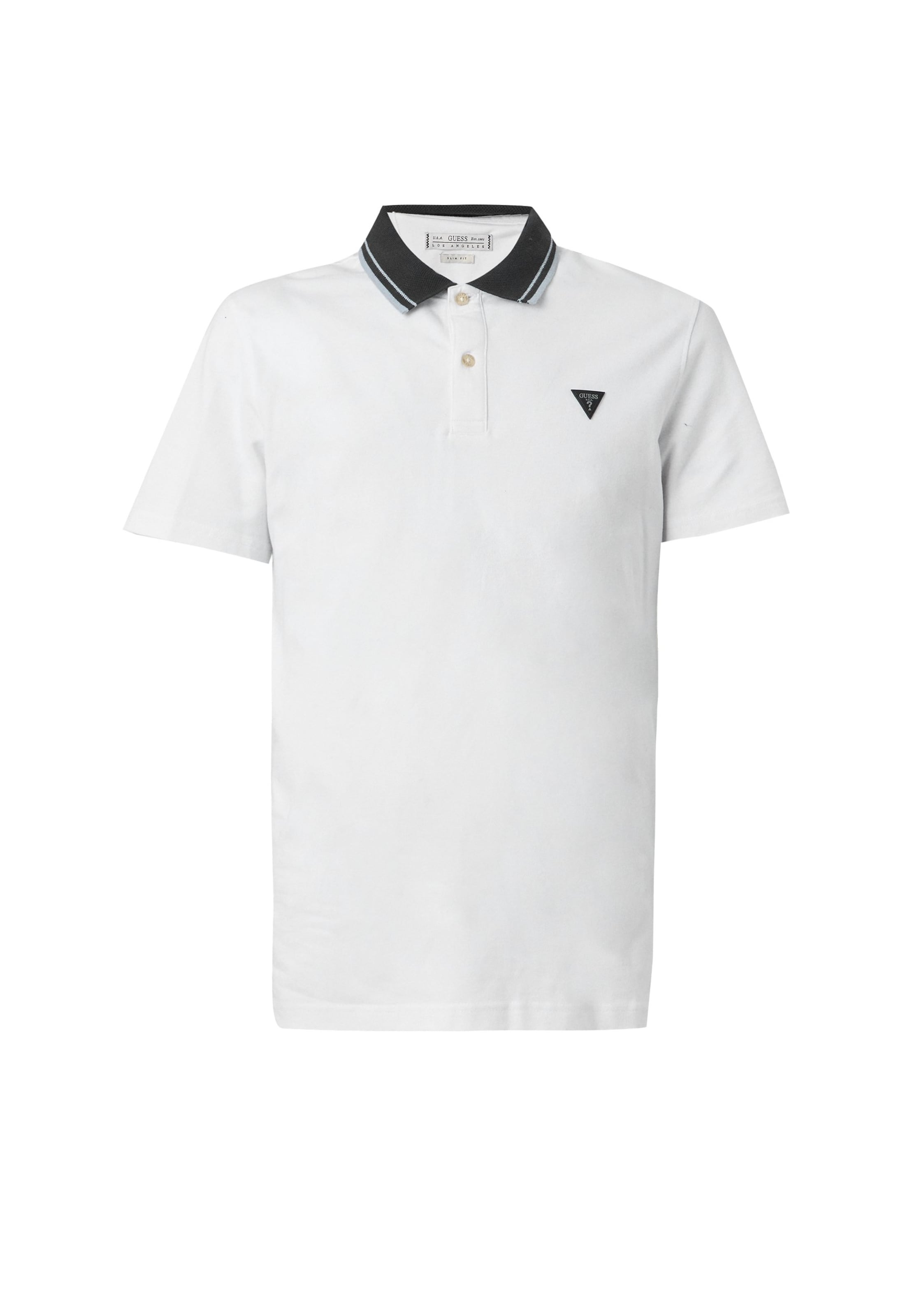 GUESS - Camiseta en blanco: frente