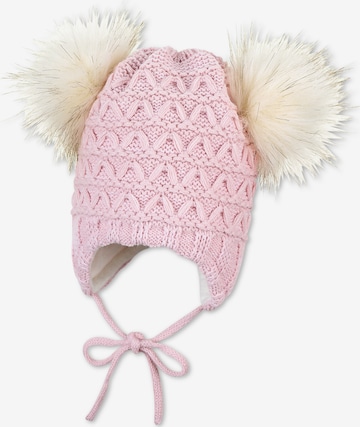 STERNTALER Beanie in Pink: front
