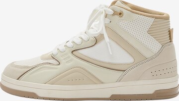 Pull&Bear Sneakers hoog in Beige