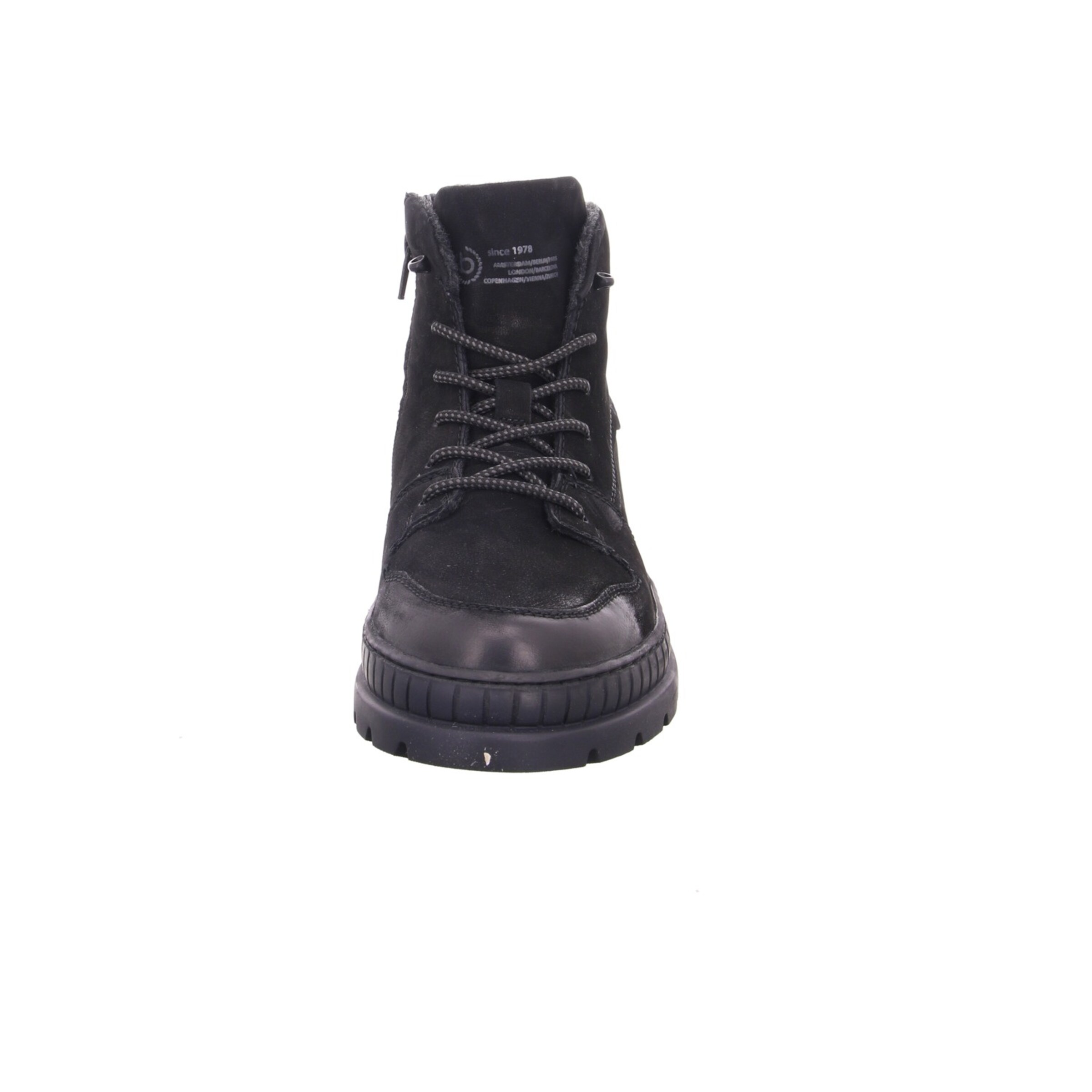 bugatti Schnürboots in Schwarz