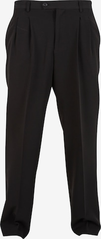 Loosefit Pantaloni con pieghe di Urban Classics in nero: frontale
