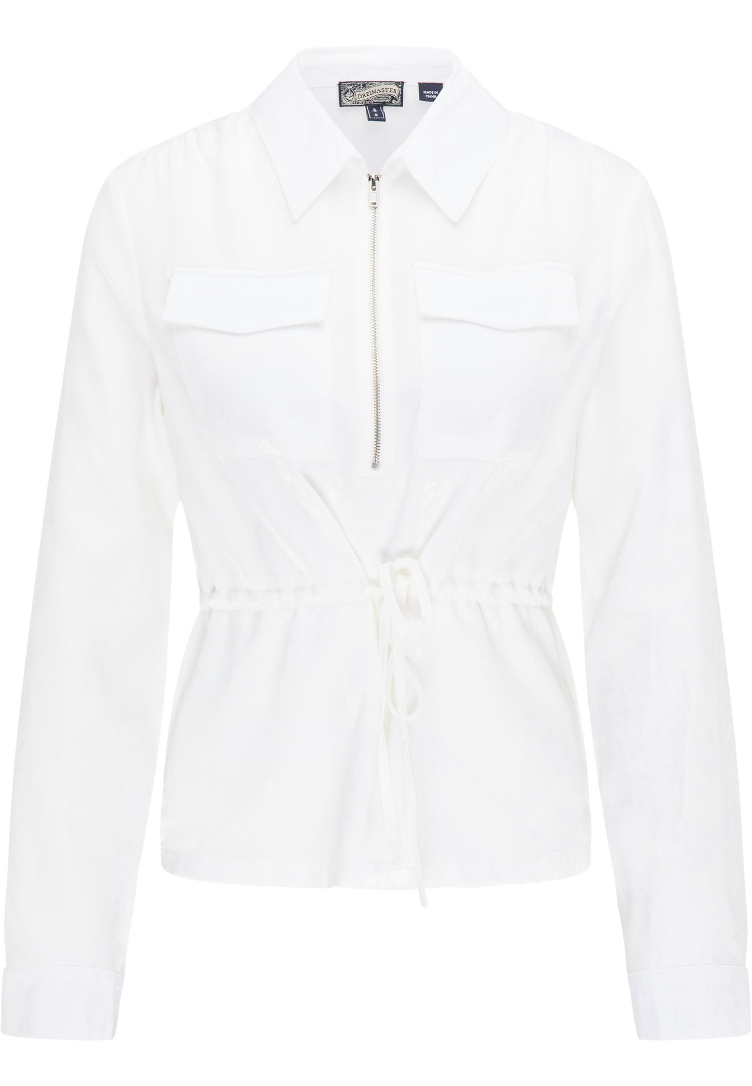 H1hK8 Abbigliamento DreiMaster Vintage Camicia da donna in Bianco 