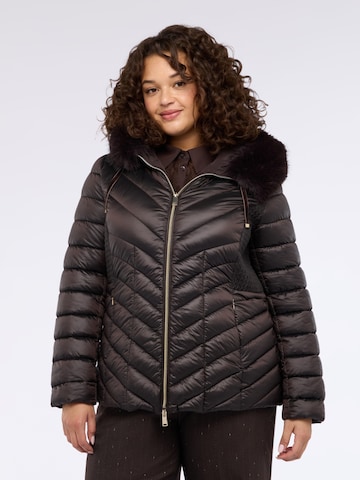 Veste d’hiver Fiorella Rubino en marron : devant