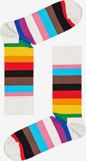 Happy Socks Sokken in de kleur Lichtblauw / Geel / Zwart / Wit, Productweergave