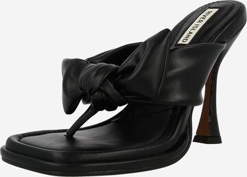 River Island - Sandalias de dedo en negro: frente