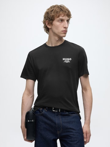 HUGO Shirt 'Nesptee' in Zwart