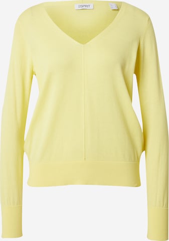 Pullover di ESPRIT in giallo: frontale