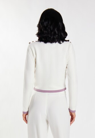 faina - Pullover 'Paino' em branco