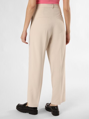 Cambio Regular Pleat-Front Pants 'Anny' in Beige