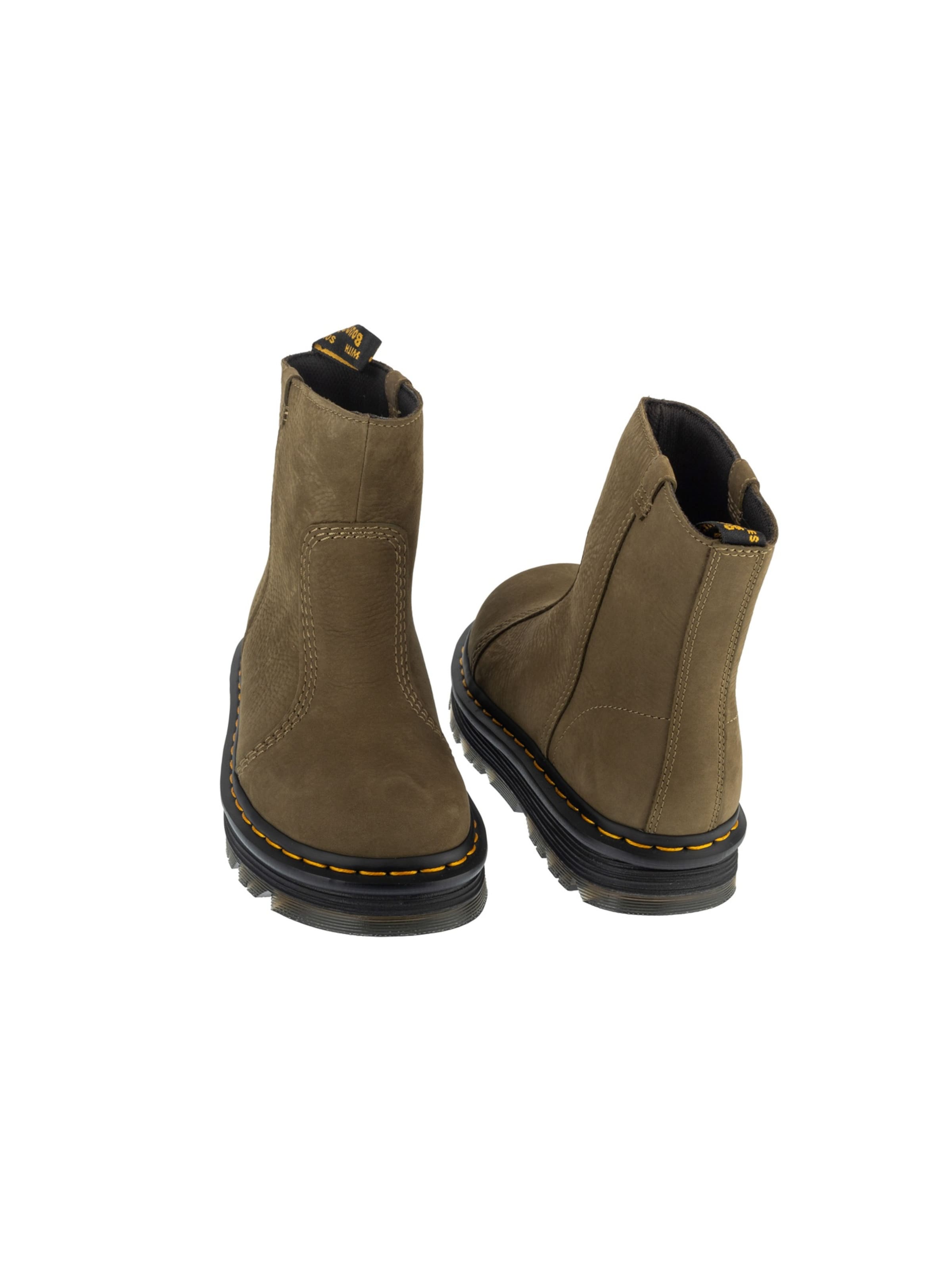 Dr. Martens Chelsea boots 'ZebZag Rigger' in Groen