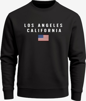 Neverless Sweatshirt 'California' in Schwarz: Vorderseite