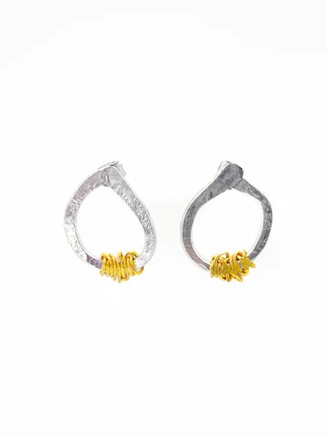 d'ecolife Essentials Earrings 'Filament' in Silver