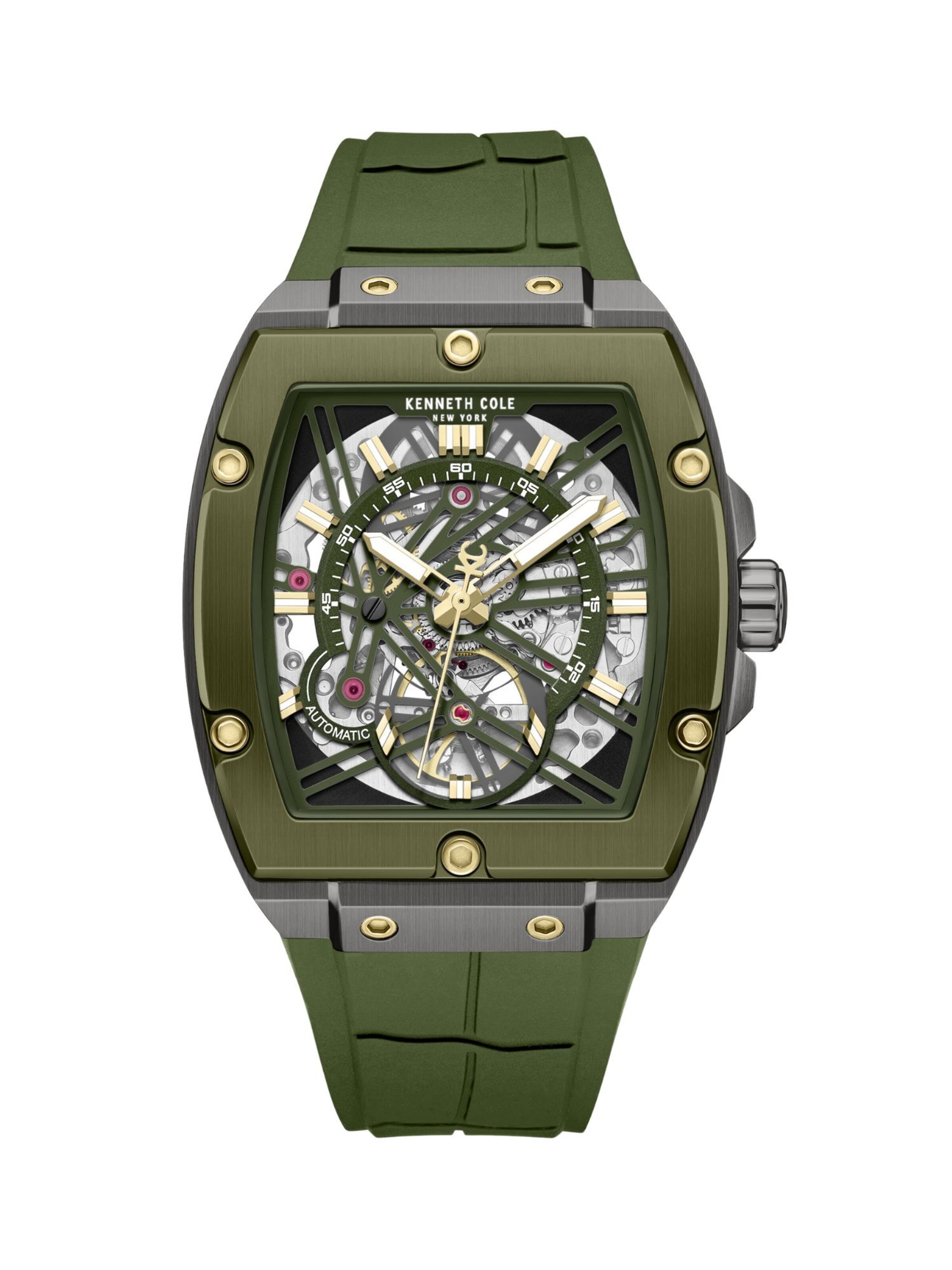 Kenneth Cole Analog Watch 'Mercer' in Green: front