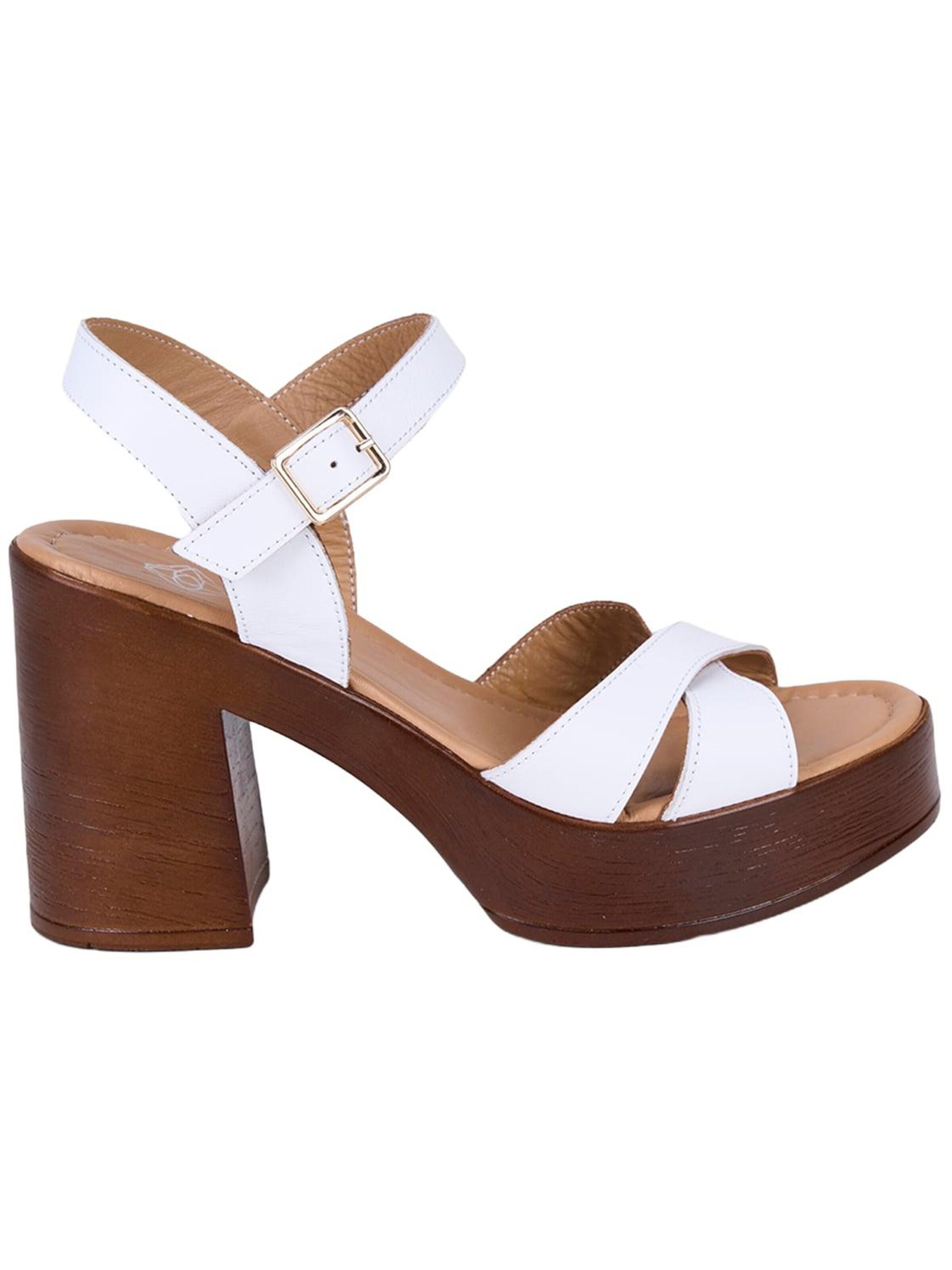 Desa Strap sandal 'Sandalen mit Blockabsatz' in White