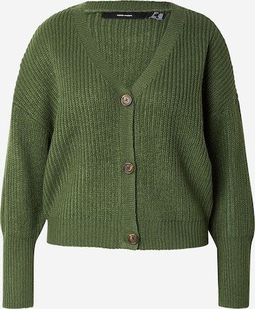 Vero Moda Curve Kofta 'VMLEA' i grön: framsida