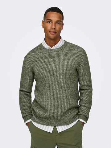 Only & Sons Trui 'ONSTegan' in Groen