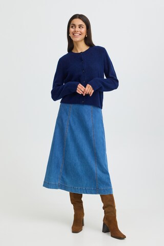 Fransa Knit cardigan 'ELLIS CAR 2' in Blue