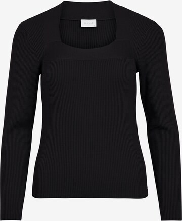 VILA Sweater 'Popsa' in Black: front