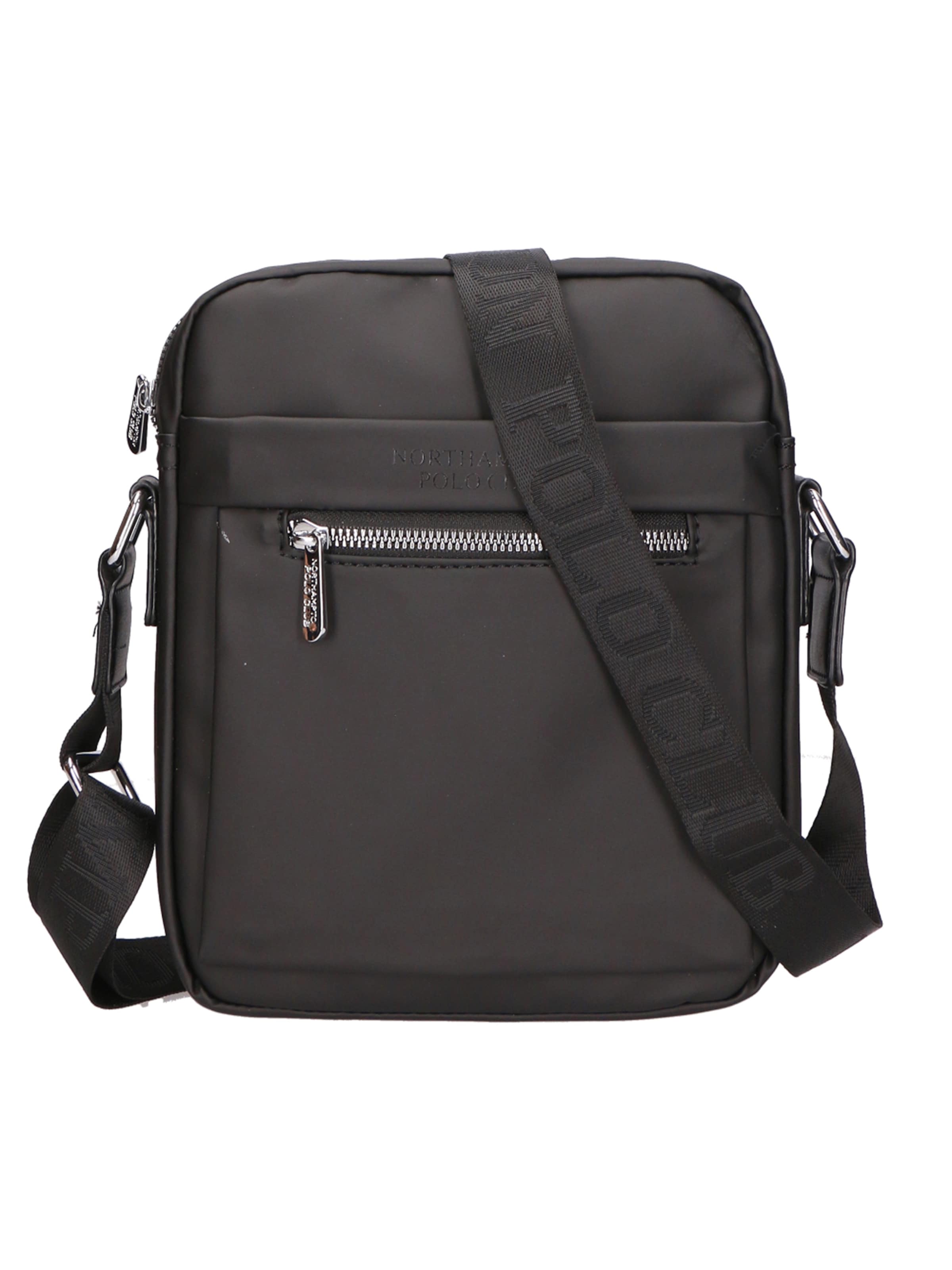 Northampton Polo Club Schoudertas in Zwart: voorkant
