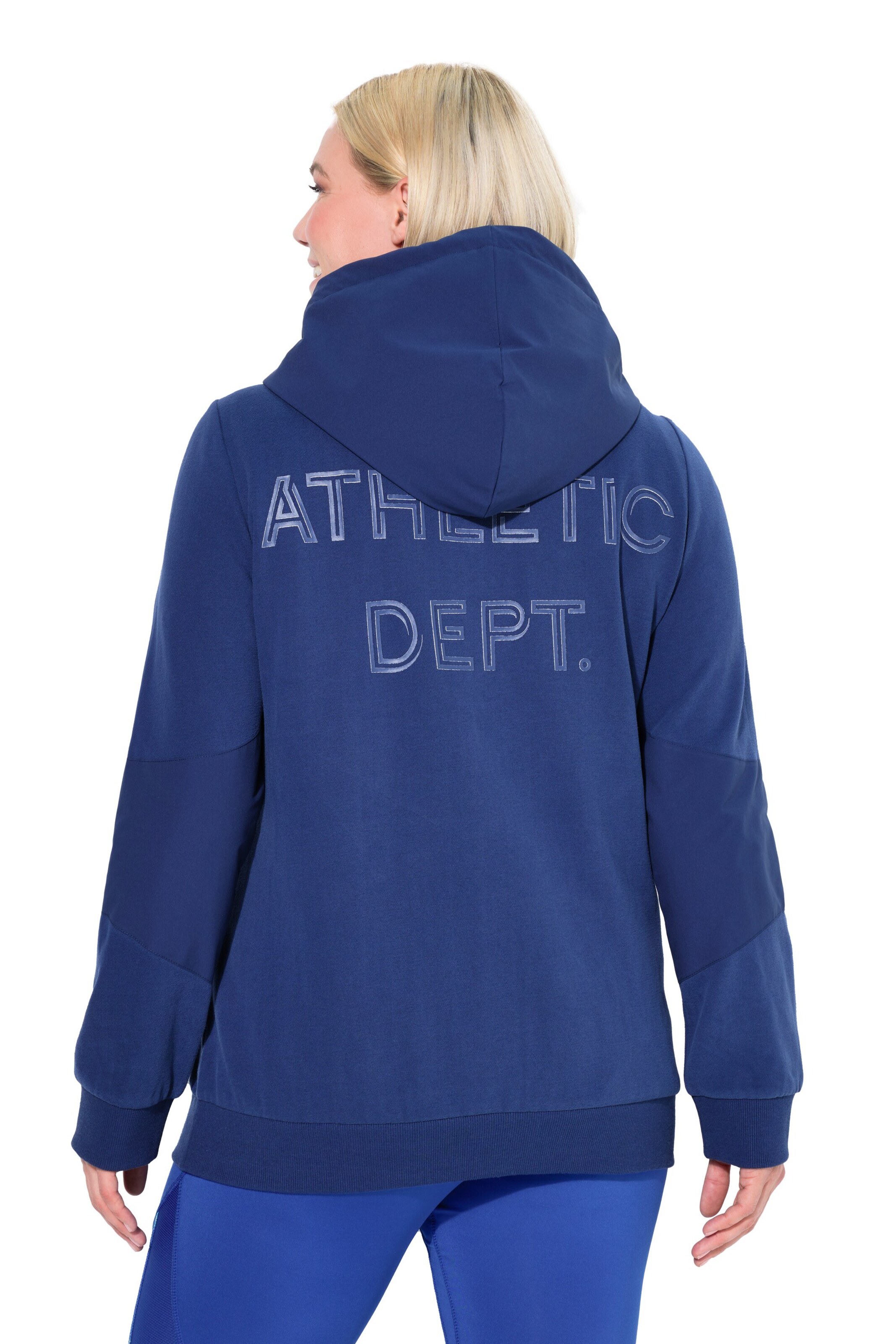 Ulla Popken Sweatjacke in Blau
