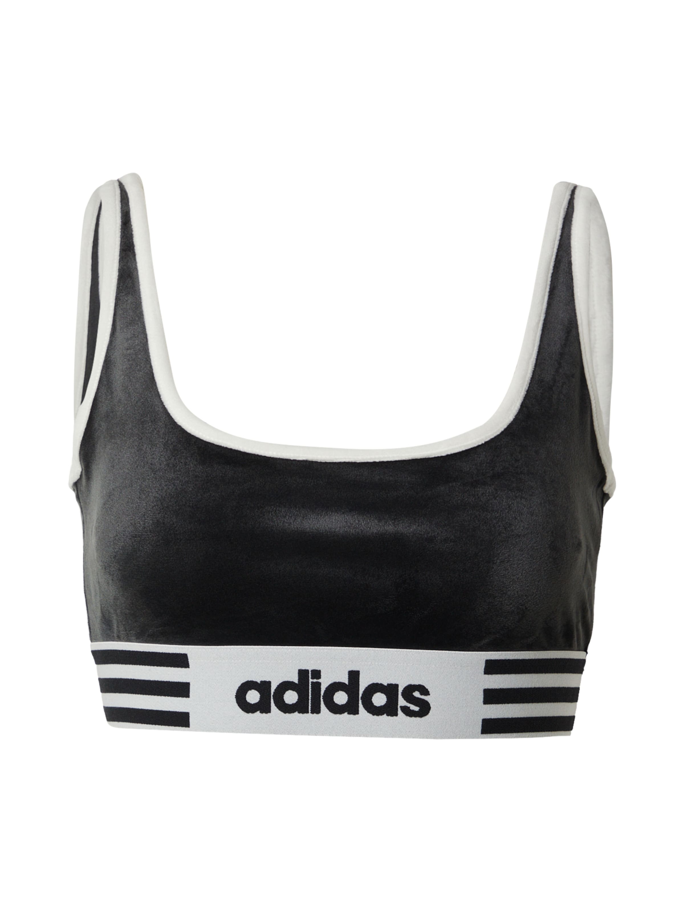 juoda ADIDAS ORIGINALS Biustjė Liemenėlė: priekis