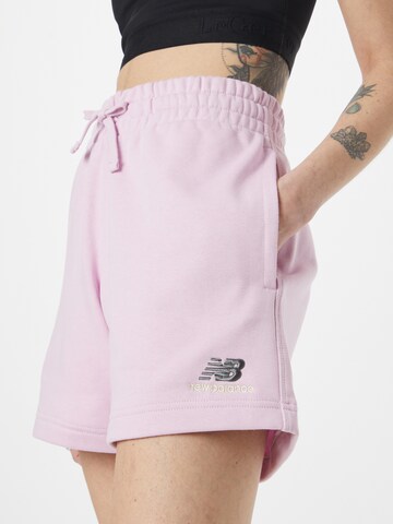 Regular Pantaloni de la new balance pe roz