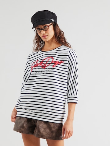 Sweat-shirt Soccx en bleu : devant