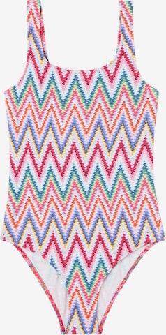 CALZEDONIA Swimsuit 'CHEVRON' in Mixed colors: front