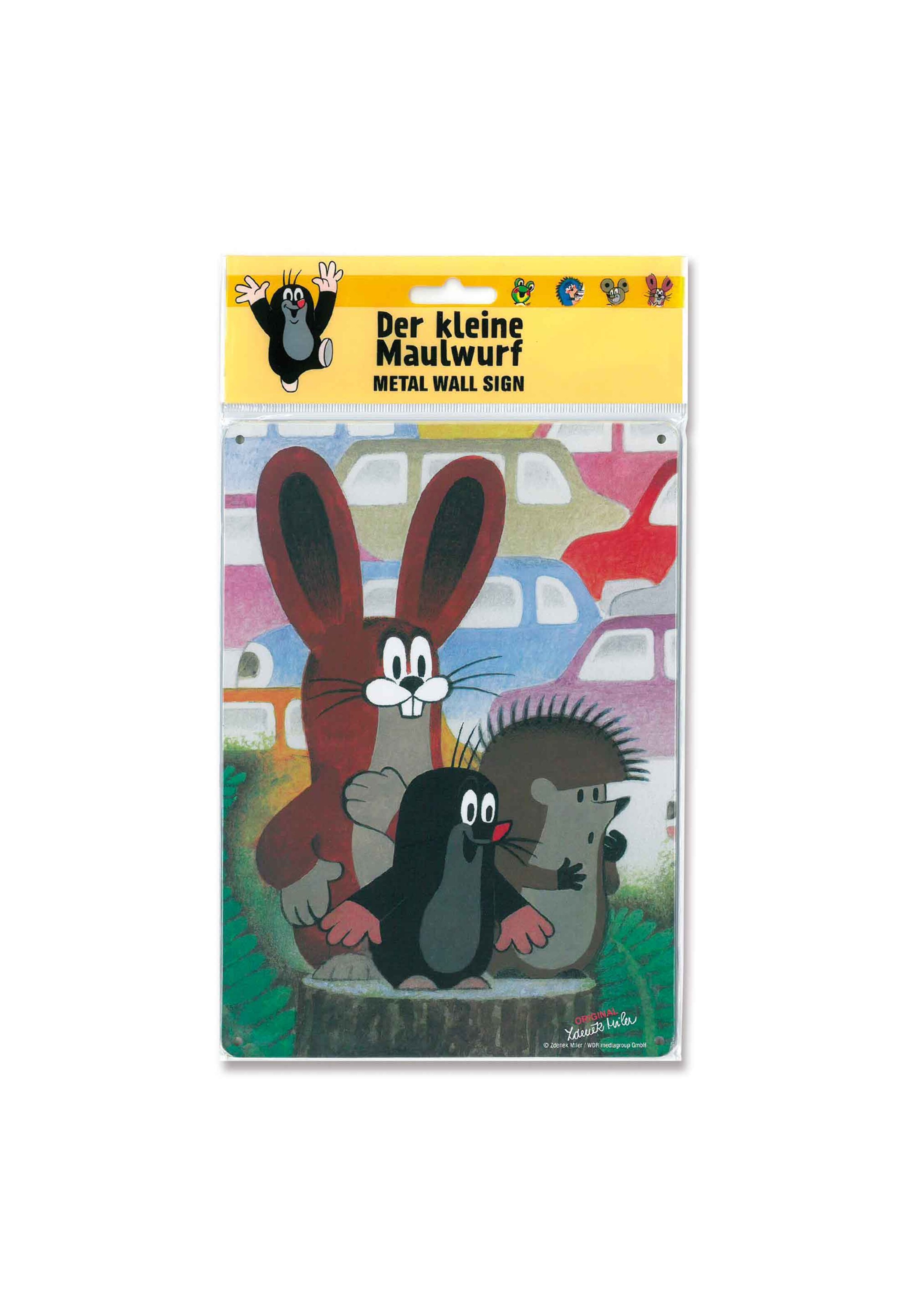 LOGOSHIRT Blechschild 'Der kleine Maulwurf - Freunde' in Mischfarben