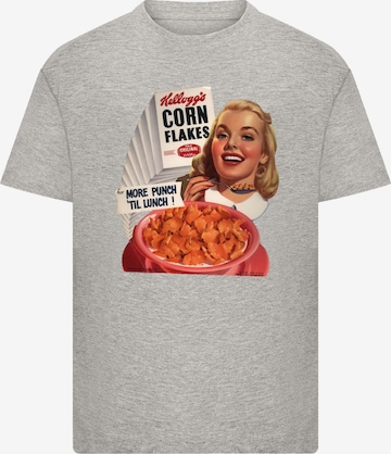 F4NT4STIC Shirt 'Kellogg's Corn Flakes Cereal 1950's' in Grey: front