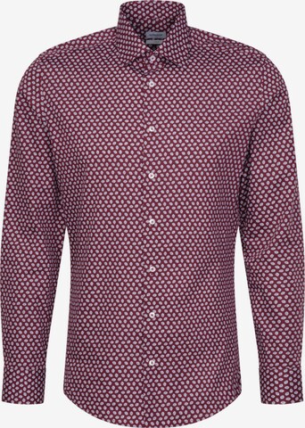 SEIDENSTICKER Slim fit Business Shirt in Red: front